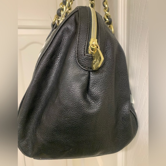 Betsey Johnson black and white check satchel - Picture 5 of 11